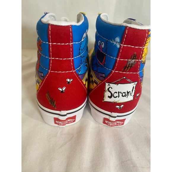 Vans 2023 Off The Wall Sesame Street Size 6.5 High Top Sneakers NW/O Tags - Picture 4 of 9